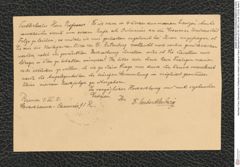 Nachlass Franz Steindachner, Postkarte von Hubert Ludwig an Franz Steindachner (01.03.1881), Inv.Nr. 315.02, Seite 2